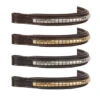 Nunn Finer Large Padded Clincher Browband 2 Nunn Finer Large Padded Clincher Browband -Equestrian Supplie Store pad clincher brown zinc brass brown side 9009 nunn finer 45882.1671501445