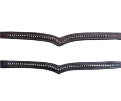 KL Select Pirouette Crystal Browband -Equestrian Supplie Store pirouette browband black brown kl select 57993.1668189779