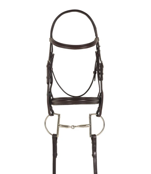 Ovation Draft Cross Plain Raised Padded Bridle 3 Ovation Draft Cross Plain Raised Padded Bridle