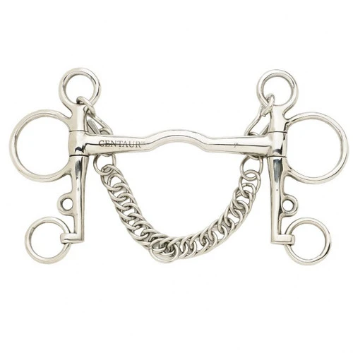 Ported Mullen Polo Pelham 5 "cheeks 3 Ported Mullen Polo Pelham 5 "cheeks