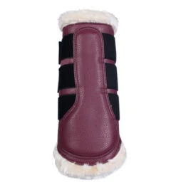 HKM Comfort Premium Fur Protection Boots 7 HKM Comfort Premium Fur Protection Boots -Equestrian Supplie Store protection boots wine red 13024 3100 HKM 14076.1672705358