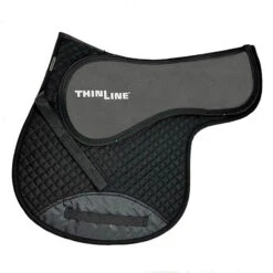 ThinLine Quilted Jump/AP Fitted Pad -Equestrian Supplie Store quilted shaped jump pad black 7057B thinline 41382.1673903819