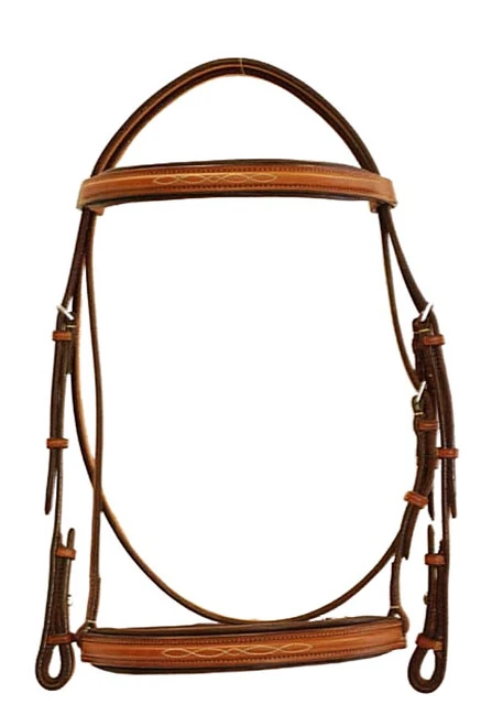 Edgewood Raised Padded Fancy Stitch Bridle 4 Edgewood Raised Padded Fancy Stitch Bridle - Image 2