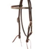 Martin Saddlery Rawhide Lace Browband Headstall -Equestrian Supplie Store rawhide lace brow HS chocolate HB23RL MS 89576.1678331460