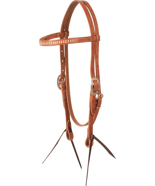 Martin Saddlery Rawhide Lace Browband Headstall 4 Martin Saddlery Rawhide Lace Browband Headstall - Image 2