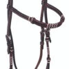 BLR Rawhide Turquoise Brow Headstall -Equestrian Supplie Store rawhide trqs brow hs dark 2344 DK buffalo leather 31591.1646865185