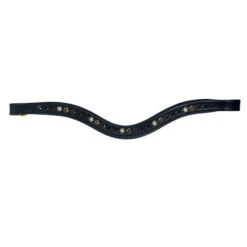 Red Barn Cobalt & Copper Curved Browband