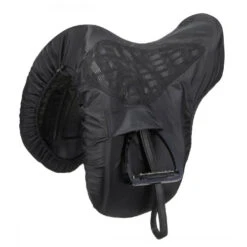 LeMieux Waterproof Ride On AP/CC & Dressage Saddle Covers -Equestrian Supplie Store ride on drsg saddle cover black front 5381 lemieux 35057.1636829668
