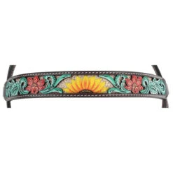 Circle Y Rising Sunflower Brow Headstall -Equestrian Supplie Store rising sunflower brow hs brown multicolor front brow 1002 10 SC circle y 71705.1613178619