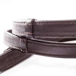 Kavalkade Rolled Softleather Reins With Stops -Equestrian Supplie Store rolled softleather rein brown stop 22205 04 kavalkade 70887.1680907656