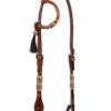 BLR Round Rawhide One Ear Headstall -Equestrian Supplie Store round rawhide 1 ear hs chestnut 2231 CHT buffalo leather 47887.1647373599