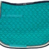 USG All Purpose/Close Contact Square Pad -Equestrian Supplie Store saddle pad lake ecru navy usg 13619.1589057199