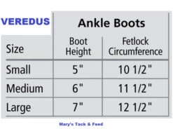 Veredus Olympus Ankle Boots 7 Veredus Olympus Ankle Boots -Equestrian Supplie Store size chart ankle boot veredus 43583.1603562304