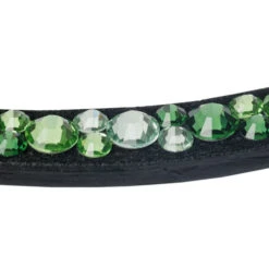 Kavalkade Sparkle Curved Browband -Equestrian Supplie Store sparkle green curved brow black green detail 202 15 blk green kavalkade 87587.1680800679