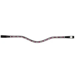 Kavalkade Splendid Curved Browband -Equestrian Supplie Store splendid browband black pink 20227 kavalkade 42874.1607125114