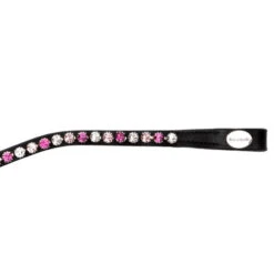 Kavalkade Splendid Curved Browband -Equestrian Supplie Store splendid browband black pink end 20227 kavalkade 33721.1607125118