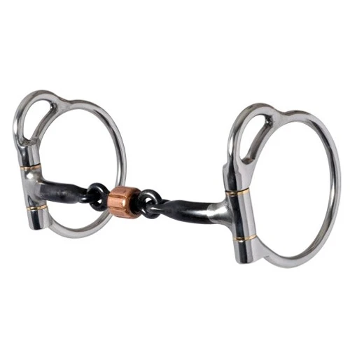Reinsman 3 Piece Copper Roller Snaffle Dee 4 Reinsman 3 Piece Copper Roller Snaffle Dee - Image 2