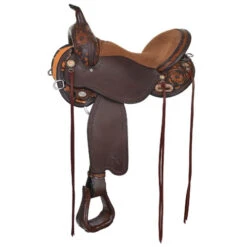 Circle Y Sunflower Flex2 Apache Seat Trail Saddle 1682 -Equestrian Supplie Store sunflower trail flex2 brown side 1682 circle y 36496.1640293746