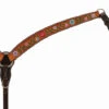 Turquoise Cross Floral Vine Contoured Breast Collar -Equestrian Supplie Store tc floral vine bc light strap 45106 01 30 weaver 37114.1679167849