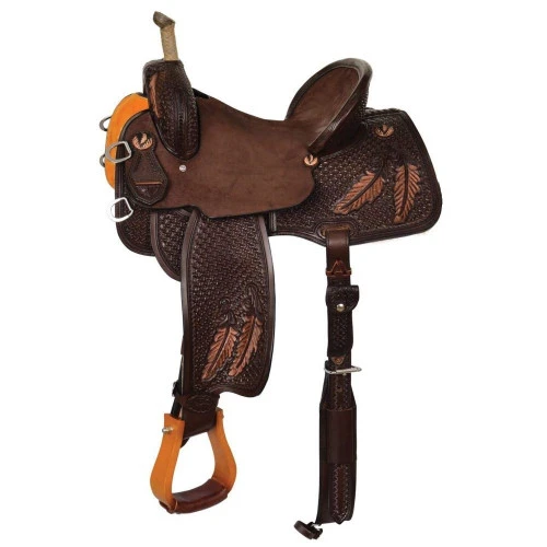 Reinsman Team Camarillo Feathers Barrel Saddle 4233 3 Reinsman Team Camarillo Feathers Barrel Saddle 4233