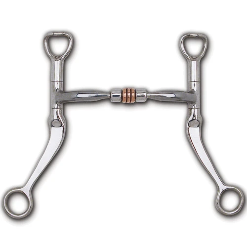 Myler Comfort Snaffle W/ Roller Flat Shank Bit 3 Myler Comfort Snaffle W/ Roller Flat Shank Bit