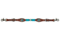 Circle Y Turquoise Round Up Wither Strap -Equestrian Supplie Store turquoise round u wither strap reg.oil 1025 45 S4 circle y 47658.1686167005