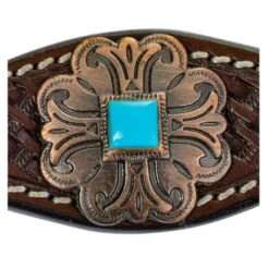 Circle Y Turquoise Round Up Wither Strap -Equestrian Supplie Store turquoise round up concho 1025 circle y 73802.1686171206