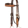 Cashel Two-Tone Floral Brow Headstall -Equestrian Supplie Store two tone floral brow hs brown SA HB22TT cashel 07501.1678409964