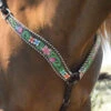 Circle Y Vibrant Garden Breast Collar -Equestrian Supplie Store vibrant flower breast collar brown multicolor lifestyle 1001 23 SC circle y 86018.1613176200